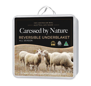Caressed by Nature Reversible Australian Wool Underblanket